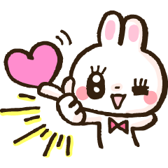 [LINEスタンプ] ゆるきゅんうさぎ。 