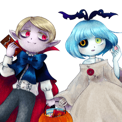 [LINEスタンプ] ハロウィンズ ～ティル＆リリー～ 