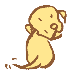 [LINEスタンプ] またされ犬 
