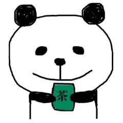 [LINEスタンプ] コムの落書きパンダ 