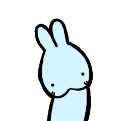 [LINEスタンプ] あおちゃんウサギ 