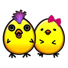 [LINEスタンプ] ピヨとピヨ子の物語