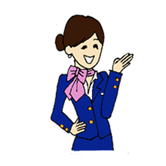 [LINEスタンプ] 客室乗務員のスタンプ 