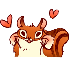 [LINEスタンプ] Ato's かわいいリスちゃん / ato10396 