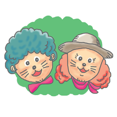[LINEスタンプ] 小さな森の小さな二人 