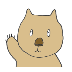 [LINEスタンプ] ゆるふわウォンバット 