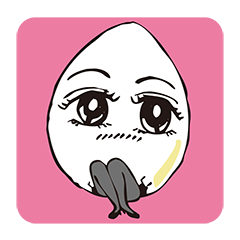 [LINEスタンプ] 卵のカラの「タマコさん」 