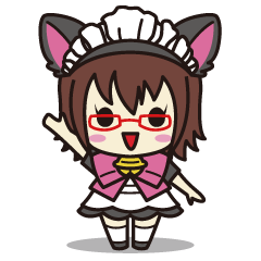 [LINEスタンプ] ネコミミメイドの日常 