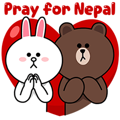 [LINEスタンプ] Pray for Nepal 