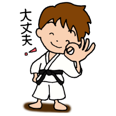 [LINEスタンプ] 頑張れ、空手家 