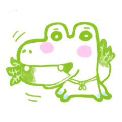 [LINEスタンプ] 大根好きのワニパクークパ