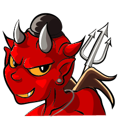 [LINEスタンプ] JK Red Devils 