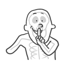 [LINEスタンプ] 半透明人間 