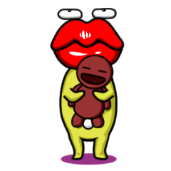 [LINEスタンプ] 妖怪たらろさん（子供バージョン）