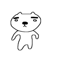 [LINEスタンプ] 一本眉毛猫さん 