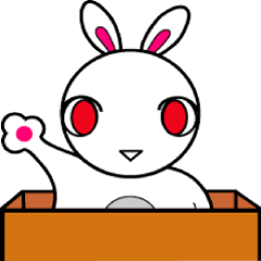 [LINEスタンプ] 箱入りうさぎラビ 