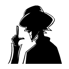 [LINEスタンプ] 黒ずくめの男 