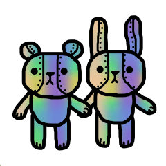 [LINEスタンプ] うさくまぐるみ 