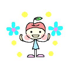[LINEスタンプ] ながのりんごちゃん 