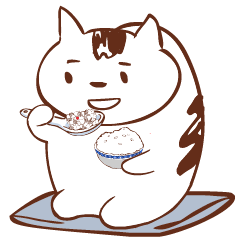 [LINEスタンプ] 猫めし 