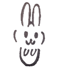 [LINEスタンプ] ウサギのうーさん 