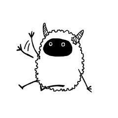 [LINEスタンプ] ヒツジのようなこ 