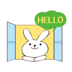 [LINEスタンプ] 宇宙からやってきたウサコ 