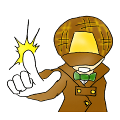[LINEスタンプ] 四ッ谷探偵の報告書 