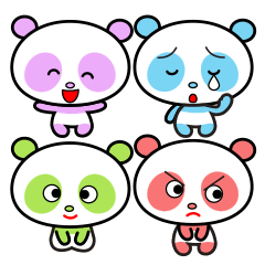 [LINEスタンプ] パンダの4つの気持ち fetchpriority=high