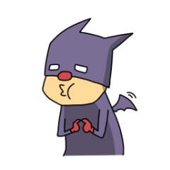 [LINEスタンプ] 匿名デビルマンとクマ 