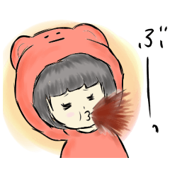 [LINEスタンプ] 気分屋の女の子 