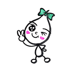 [LINEスタンプ] Kawaii Drop-chan 