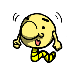 [LINEスタンプ] マイ ネーム イズ いもむし ばい！ 
