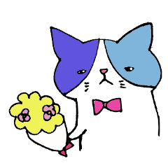 [LINEスタンプ] つり目猫「猫ゴロー」 