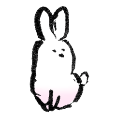 [LINEスタンプ] 筆うさ 