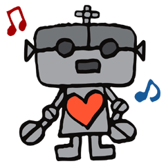 [LINEスタンプ] あるロボットの日常