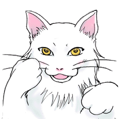 [LINEスタンプ] モネ猫あればいいな 