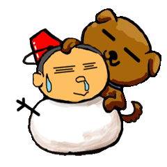[LINEスタンプ] 驚きの優しさ！「仏のたもつくん」冬へん 