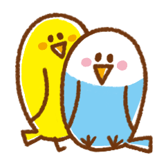 [LINEスタンプ] インコのピー助とチョロちゃん 