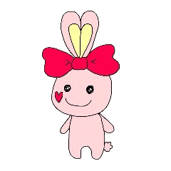 [LINEスタンプ] はーとほっぺのうさぎ 