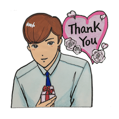 [LINEスタンプ] 癒しのどきゅん！温井くん。 