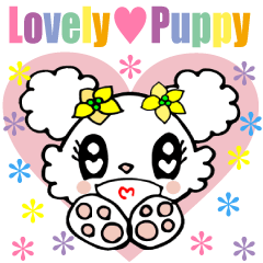 [LINEスタンプ] Lovely puppy Vol.1  甘えん坊なマルチーズ 