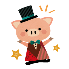 [LINEスタンプ] おしゃれブタ 