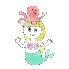[LINEスタンプ] 人魚と海の仲間たち 