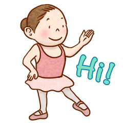 [LINEスタンプ] バレリーナのルンちゃん 