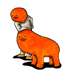[LINEスタンプ] ジローとシロー 