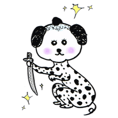 [LINEスタンプ] さむらいぬ 