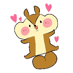 [LINEスタンプ] リスの日常 fetchpriority=high