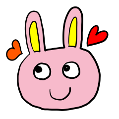 [LINEスタンプ] ピンクうさぎ 