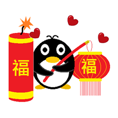 [LINEスタンプ] Penguin Ah Fu 